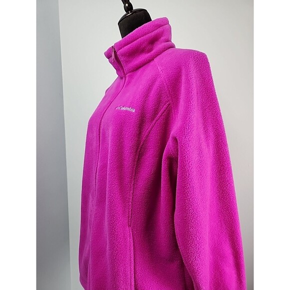 Columbia Womens 1X Benton Springs Full-Zip Fleece Jacket Zipper Pockets - Picture 10 of 15